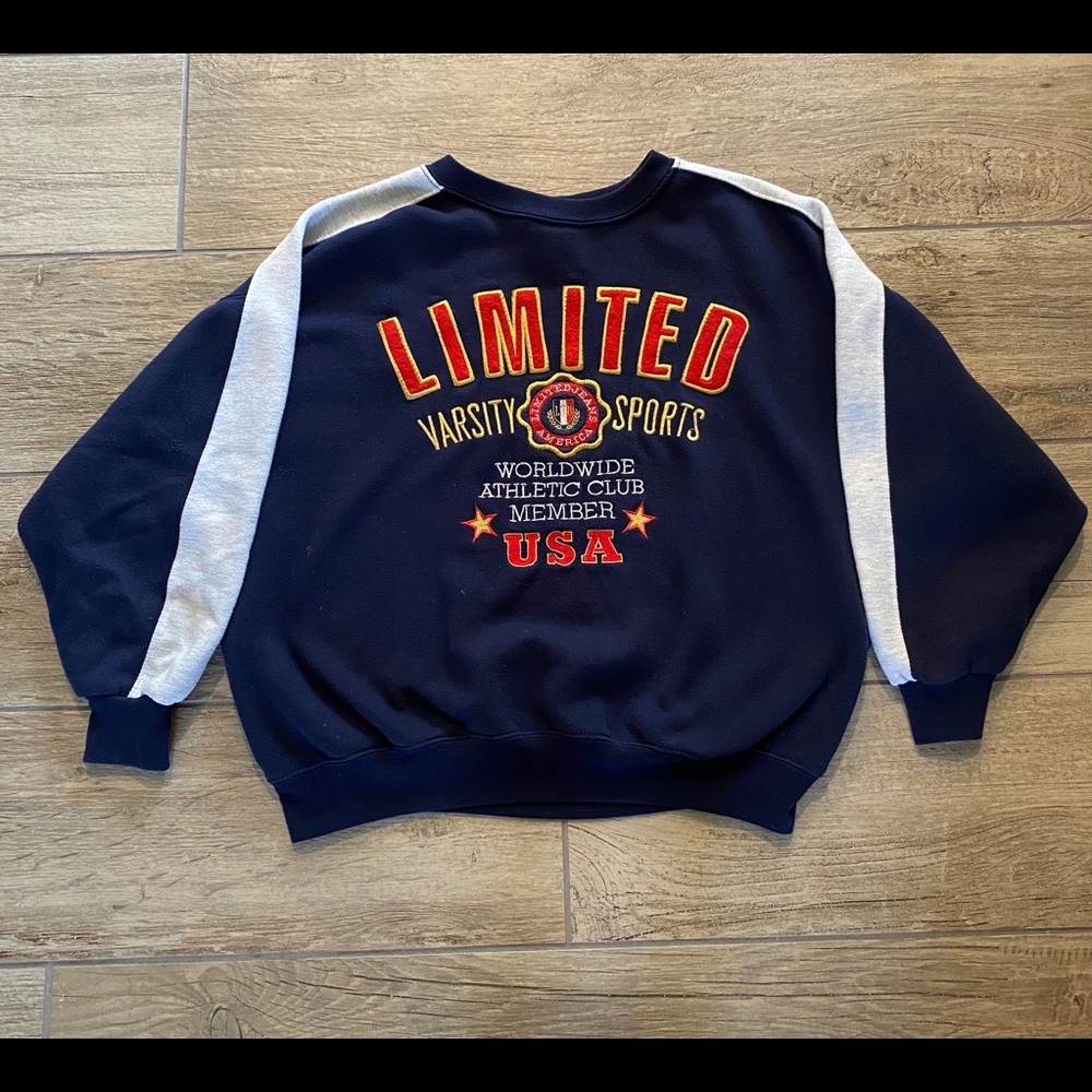 Vintage Limited Jean varsity sports sweatshirt